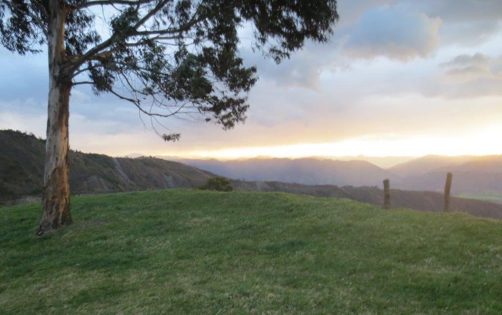 Beautiful sunset in Andes between Loja and Catamayo